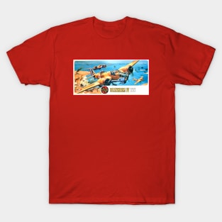 Vintage Model Kit Box Art - Blenheim IV Aircraft T-Shirt